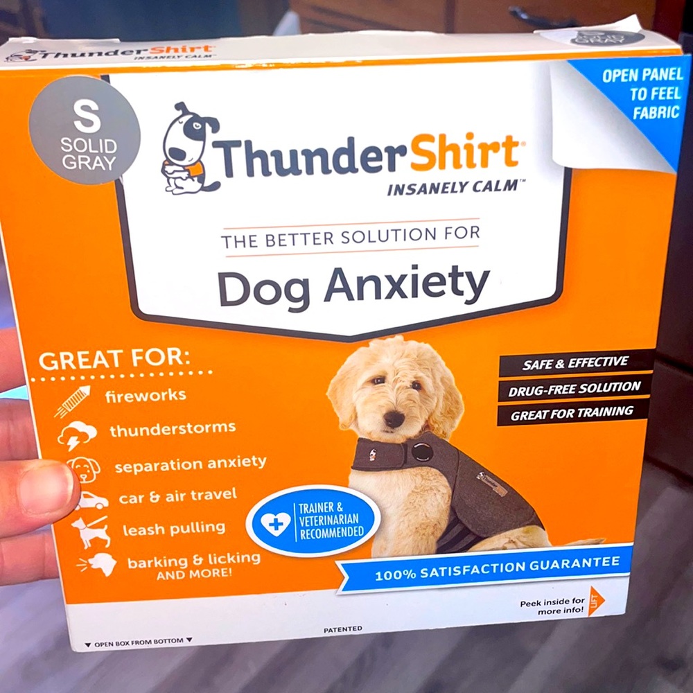 ThunderShirt for Dogs, Heather Gray, SMALL - - - NEW IN BOX🌟🌟🌟